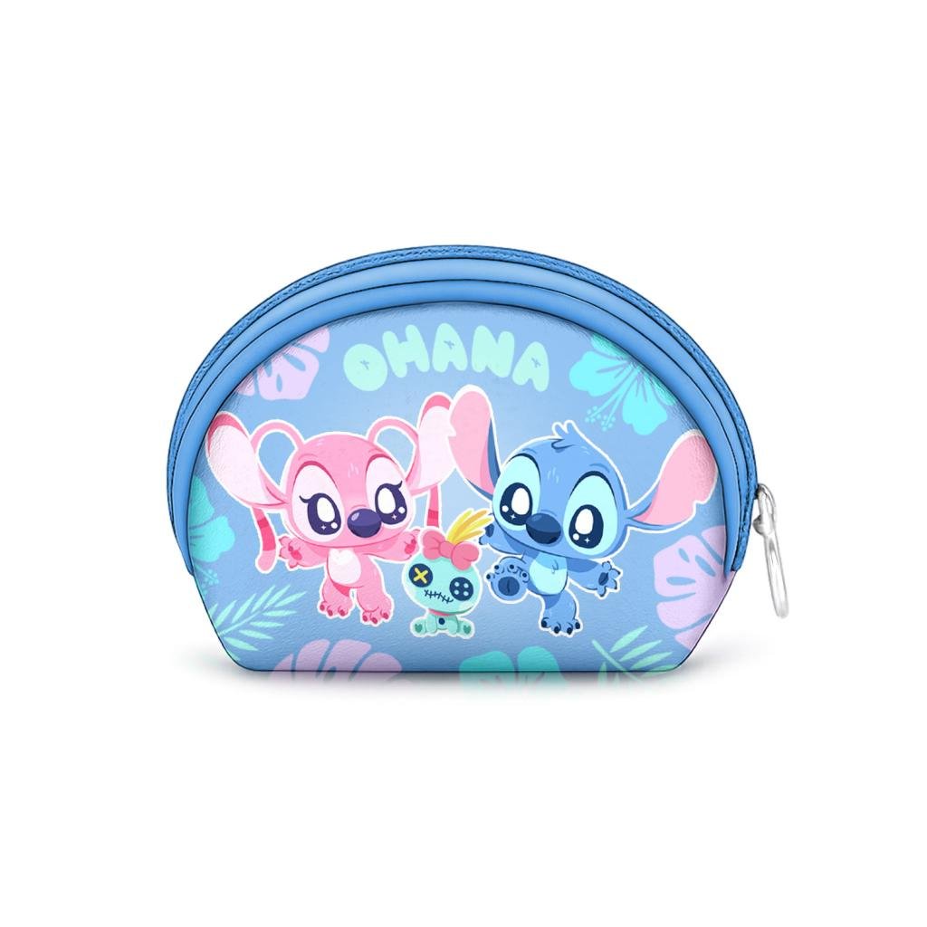 Précommande : STITCH & ANGEL - Ohana - Porte-Monnaie Oval '12x9x4,5cm'