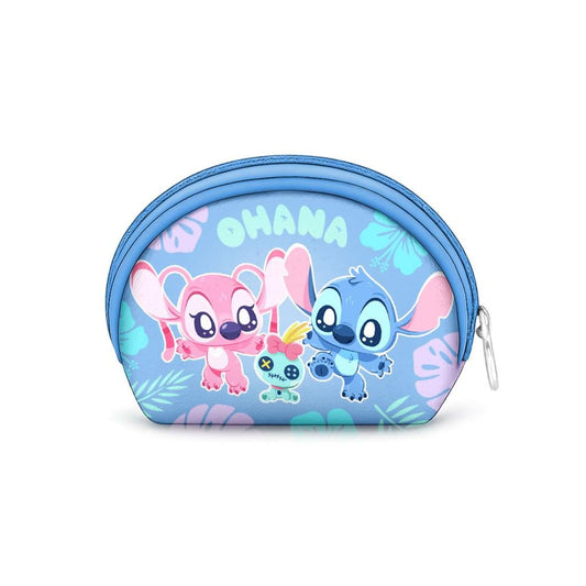 Précommande : STITCH & ANGEL - Ohana - Porte-Monnaie Oval '12x9x4,5cm'