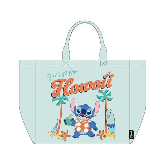 Précommande : STITCH - Hawaii - Sac Shopping XL - 48x43x17cm