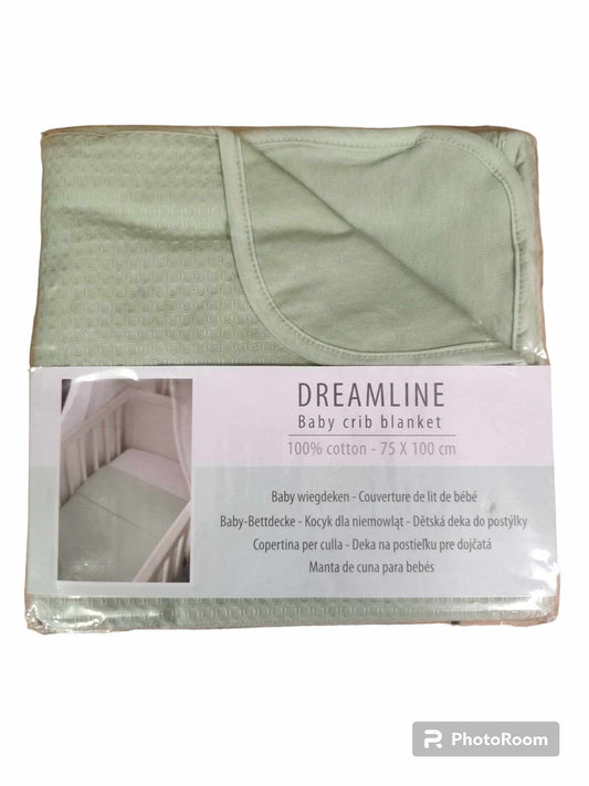 couverture de lit bébé vert 100% cotton