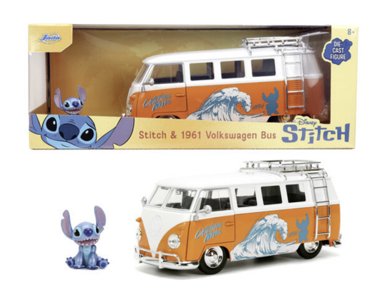 Précommande : STITCH - Stitch & 1961 VW Bus - 1:24