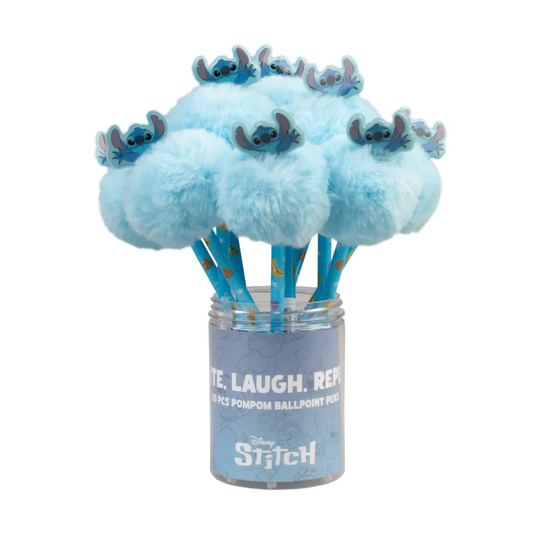 Précommande : STITCH - Boite de 10 Stylos-Bille Pompom