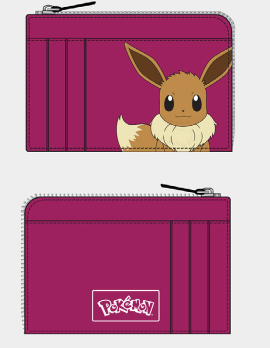 Précommande : POKEMON - Evoli - Porte-Cartes Fushia