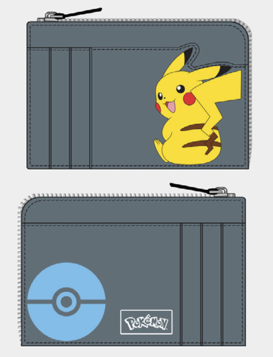 Précommande : POKEMON - Pikachu - Porte-Cartes Gris