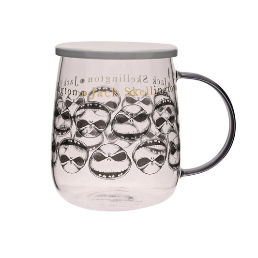 Précommande : L'ETRANGE NOEL de Mr JACK - Jack - Mug en Verre avec Couvercle 540ml