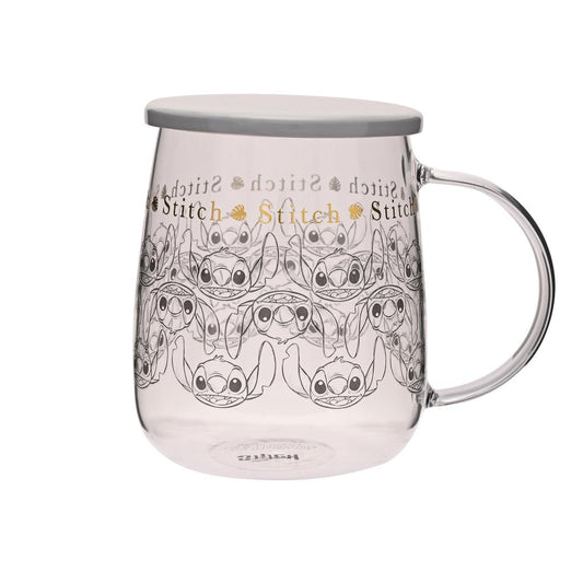 Précommande : STITCH - Mug en Verre avec Couvercle 540ml