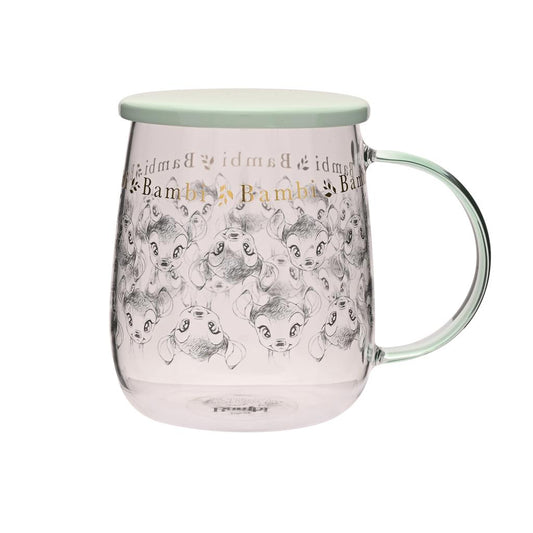 Précommande : DISNEY - Bambi - Mug en Verre avec Couvercle 540ml