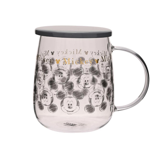 Précommande : DISNEY - Mickey - Mug en Verre avec Couvercle 540ml