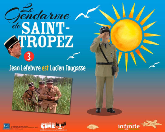 Précommande : LE GENDARME DE SAINT-TROPEZ - Lucien Fougasse - Figurine 10cm