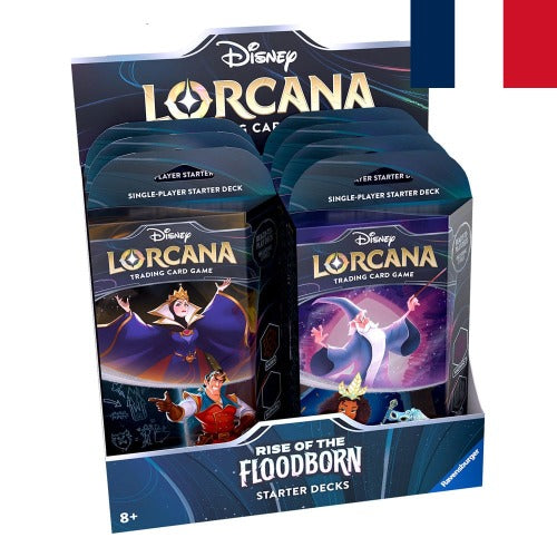 DISNEY - Lorcana - Trading Cards Boite REINE Deck Starters Chapitre 2 L'ascension des floodborn - FR