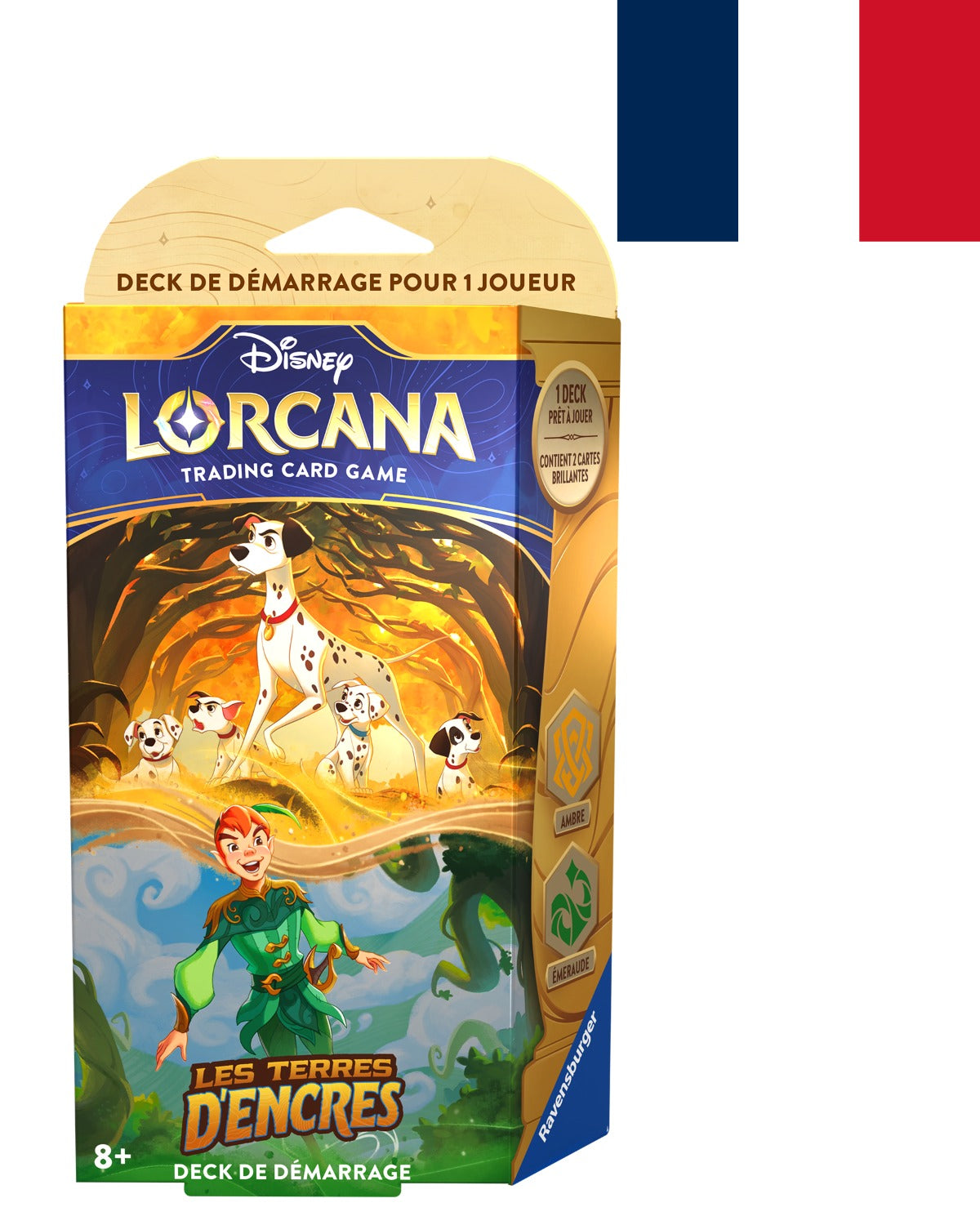 Précommande : LORCANA les terres d'encres set 3 - dalmatien peter pan starter deck de démarrage Chapitre 3 - FR