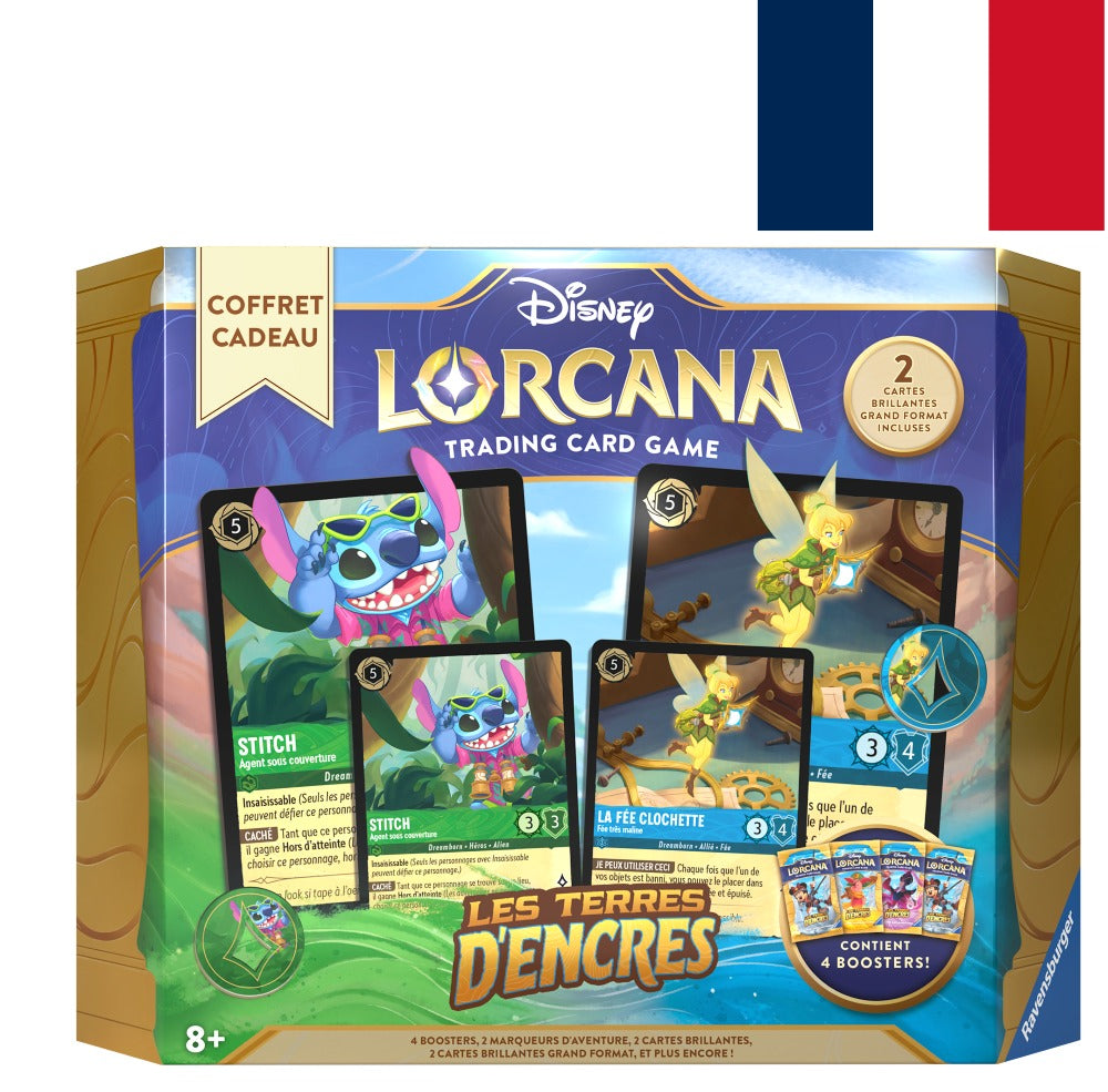 LORCANA set 3 les terres d'encres - DISNEY - TRADING CARDS MASS GIFT BOX CHAPITRE 3 - FR