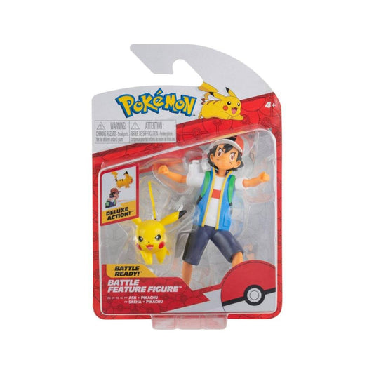 Précommande : POKEMON - Sacha et Pikachu - Figurine