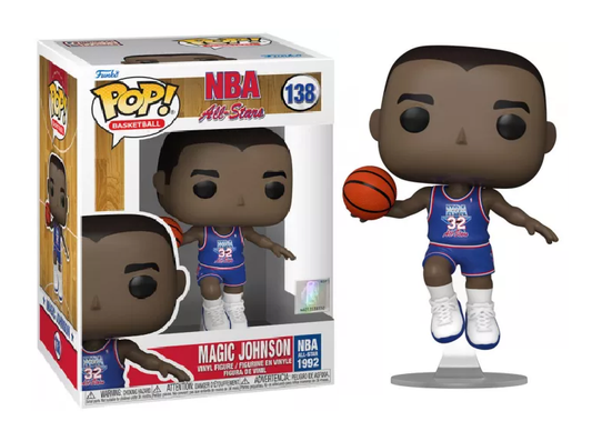 Précommande : NBA Legends - POP N° 138 - Magic Johnson (Blue All star uni 1991)