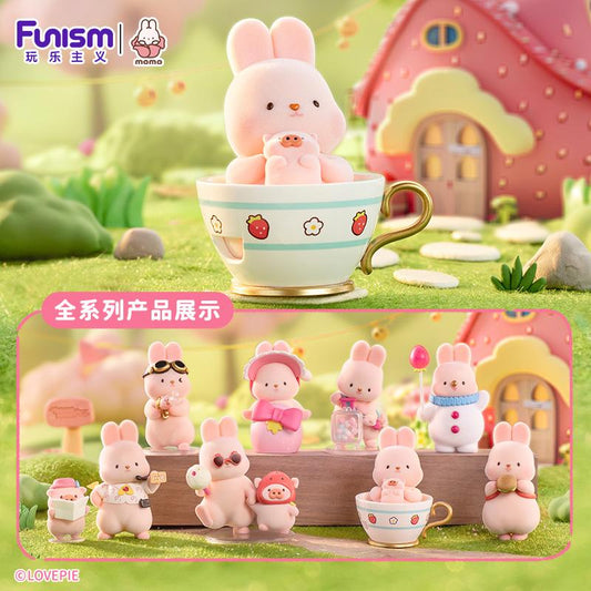 Précommande : MOMO BUNNY - Strawberry Town - Blind Box Set 8 Figurine 10cm