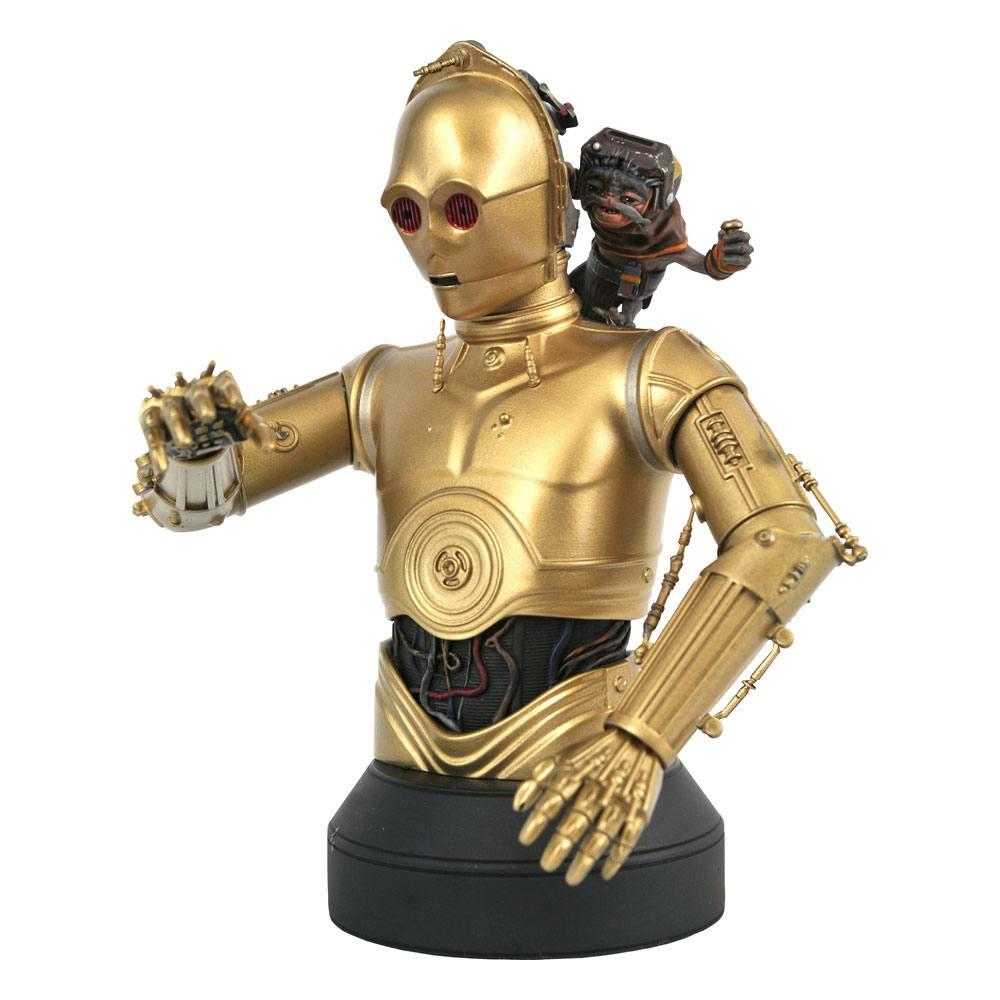 Précommande : STAR WARS IX - C-3PO & Babu Frik - Buste en résine 15cm