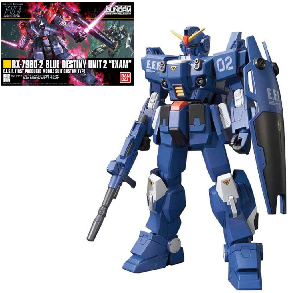 Précommande : GUNDAM - HG RX-79BD-2 Blue Destiny Unit 2 'EXAM' 1/144 - Model Kit