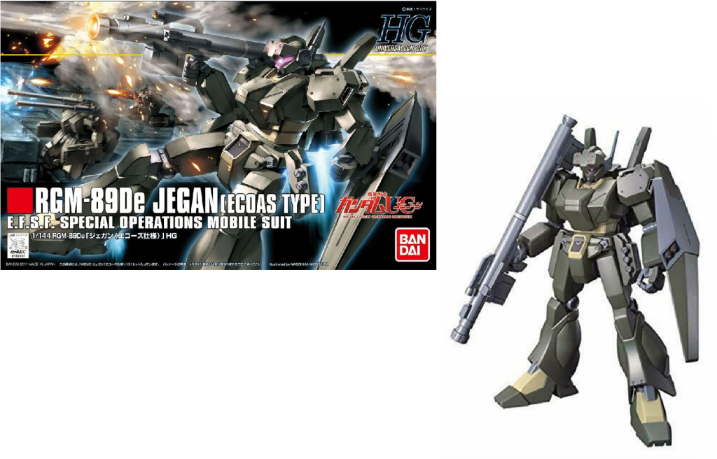 Précommande : GUNDAM - HGUC 1/144 RGM-89DE Jegan Ecoas Type - Model Kit