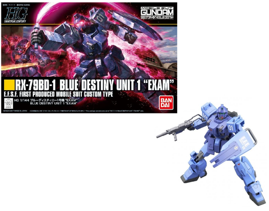 Précommande : GUNDAM - HG RX-79BD-1 Blue Destiny Unit 1 'EXAM' 1/144 - Model Kit