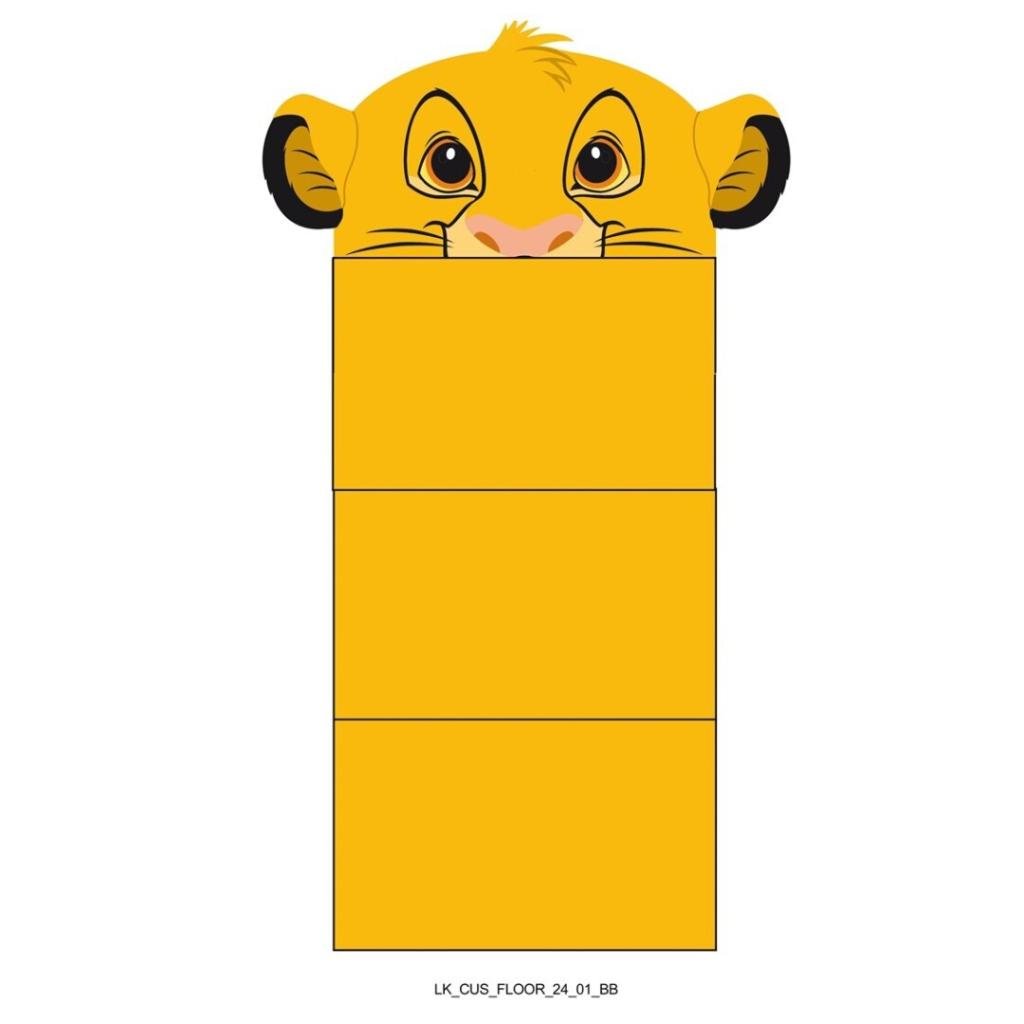 Précommande : LE ROI LION - Simba - Coussin Matelas 3D 58x137cm