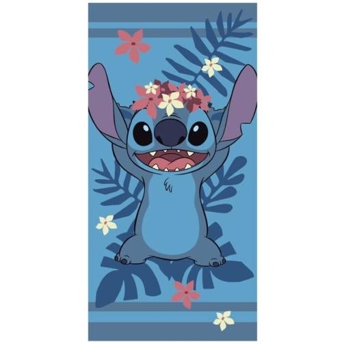 LILO & STITCH - Fleurs - Serviette de Plage 100% Polyester 70x140cm