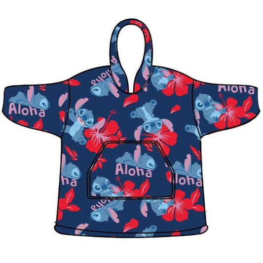 Précommande : LILO & STITCH - Aloha - Sweat Poncho - Taille Enfant (7-14 ans)
