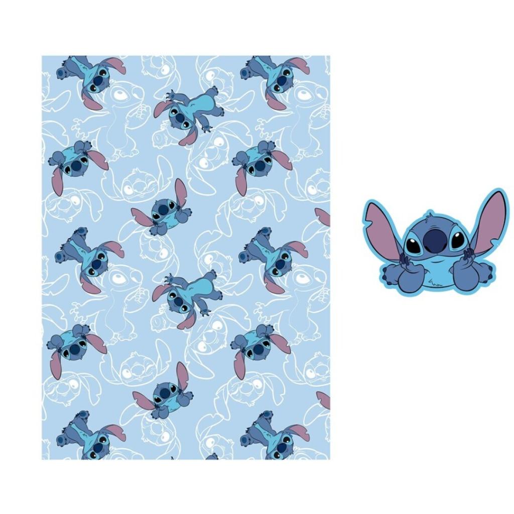 Précommande : LILO & STITCH - Stitch - Couverture Corail 100x140cm + Coussin