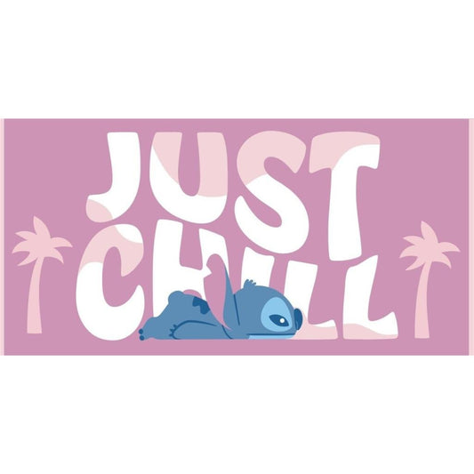 Précommande : DISNEY - Stitch "Just Chill" - Serviette de Plage 70x140cm