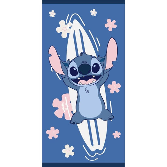 Précommande : DISNEY - Stitch surf sur la mer - Serviette de Plage 70x140cm