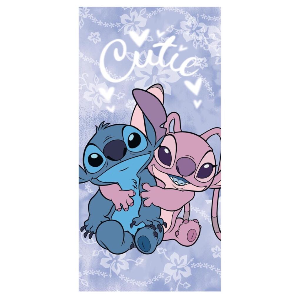 Précommande : DISNEY - Stitch & Angel "Cutie" - Serviette de Plage 70x140cm