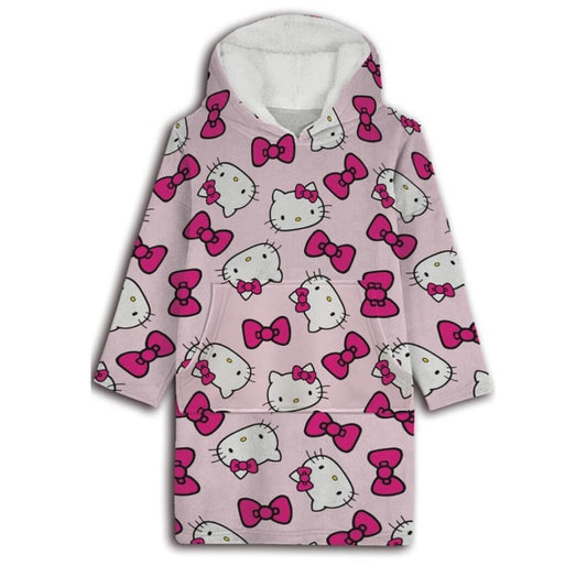 Précommande : HELLO KITTY - Sweat Poncho - Taille Enfant (7-14 ans)
