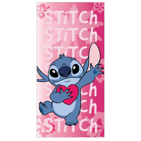 Précommande : DISNEY - Stitch "Coeur" - Serviette de Plage 70x140cm