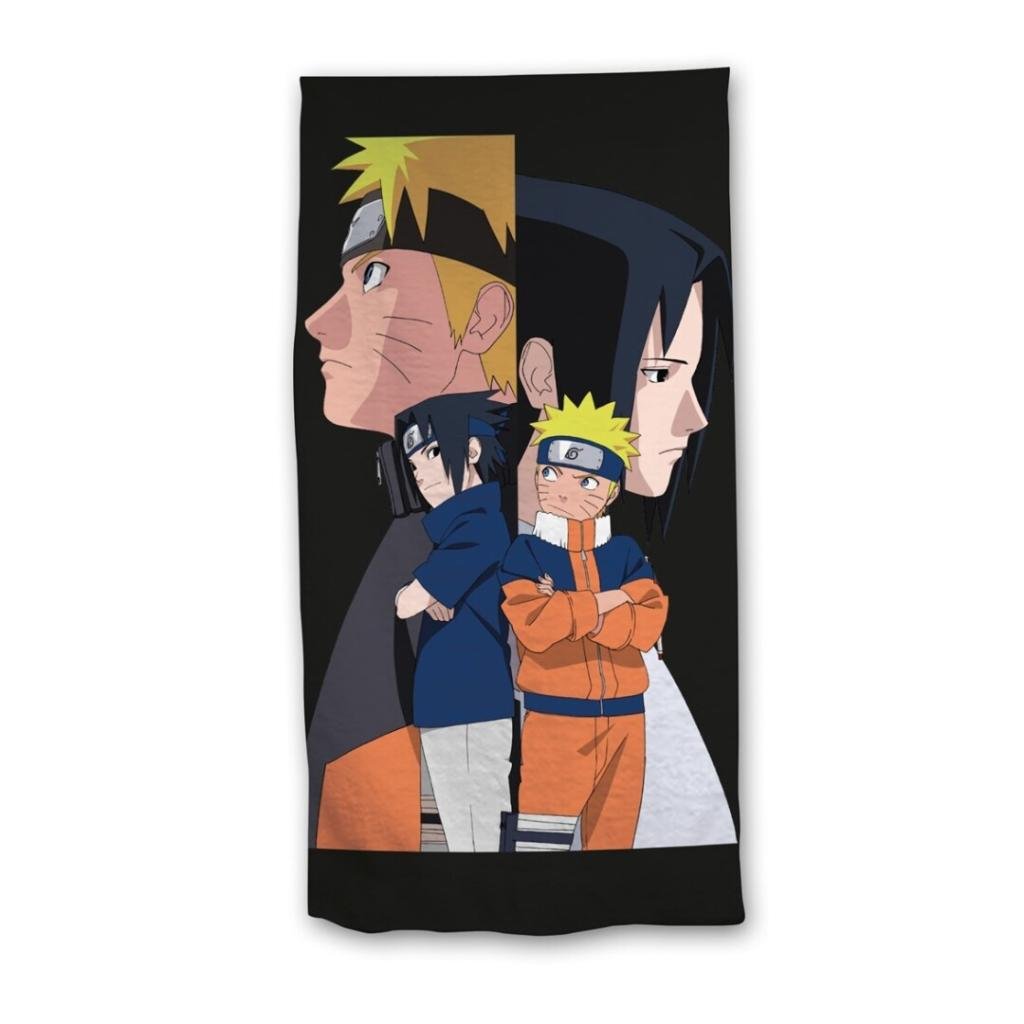 Précommande : NARUTO - Naruto & Sasuke - Serviette de Plage 70x140cm