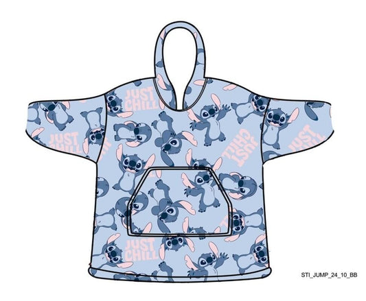 Précommande : LILO & STITCH - Just Chilling - Sweat Poncho - Taille Adulte