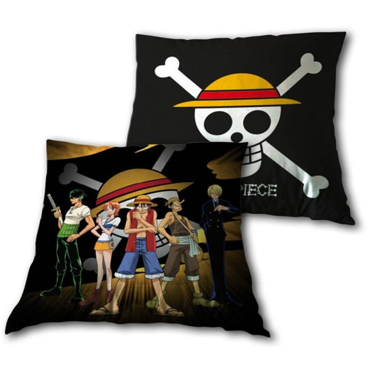 Précommande : ONE PIECE - Equipage Chapeau de paille - Coussin 40X40cm