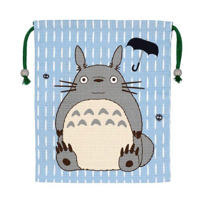 Précommande : GHIBLI - Mon voisin Totoro - Sacoche Tissu bleu 14x17cm