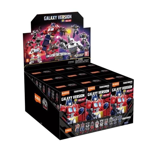 Précommande : TRANSFORMERS - Galaxy Version 01 - Model Kit Blokees Display 9 pc