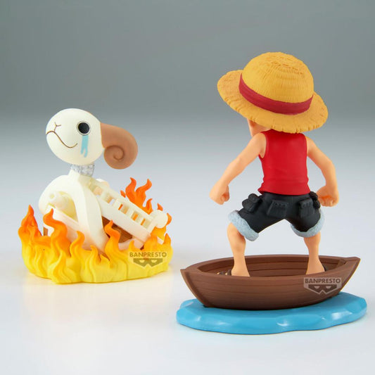 Précommande : ONE PIECE - Luffy & Going Merry - WCF Log Stories Figurine 8cm