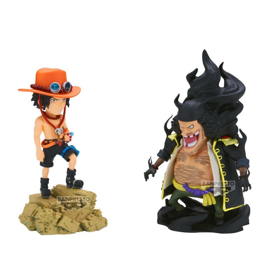Précommande : ONE PIECE - Ace VS Marshall D. Teach - Figurine WCF Log Stories 8cm
