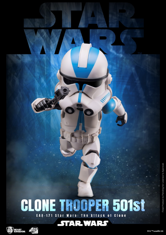 Précommande : STAR WARS - Soldat Clone 501ème - Figurine Egg Attack Action 16.5cm
