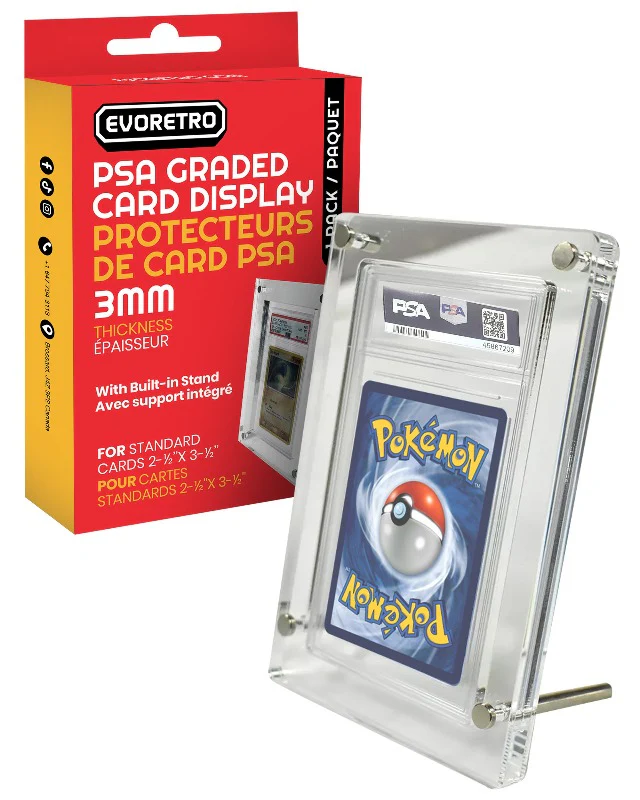 Précommande : EVORETRO - Acrylic case PSA graded card stand acrylic protector 3.0MM