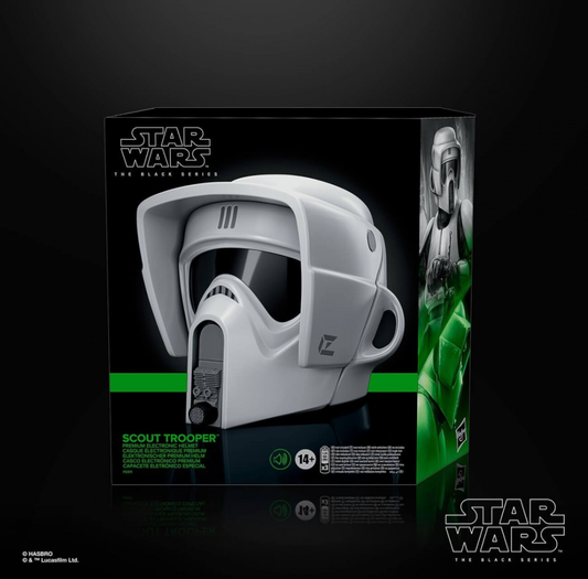 Précommande : STAR WARS 6 - Casque éléctronique Biker Scout Black Series