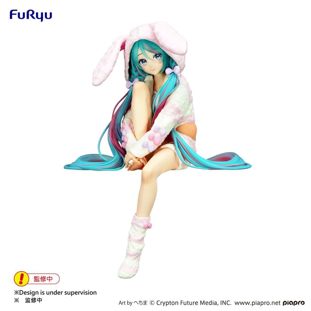 Précommande : HATSUNE MIKU - Rabbit Ear Hood Pajama - Statuette Noodle Stopper 14cm