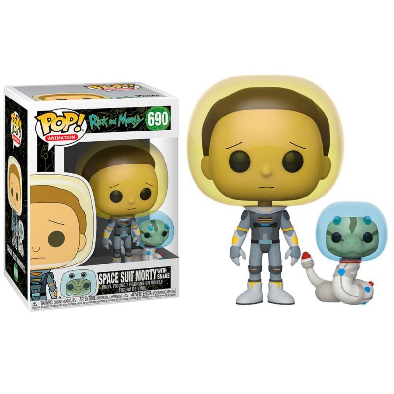 Précommande : RICK & MORTY - POP N° 690 - Space Suit Morty w/Snake