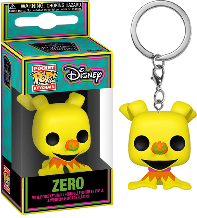 Précommande : NIGHTMARE BEFORE CHRISTMAS - Pocket Pop Keychains - Blacklight Zero