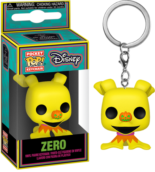 Précommande : NIGHTMARE BEFORE CHRISTMAS - Pocket Pop Keychains - Blacklight Zero