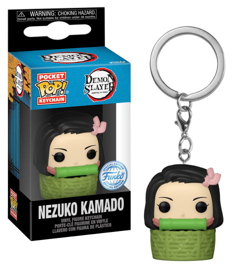 Précommande : DEMON SLAYER - Pocket Pop Keychains - Nezuko in Basket