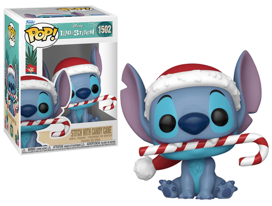 Précommande : LILO & STITCH - POP Disney N° 1502 - Stitch avec canne en sucre d'orge