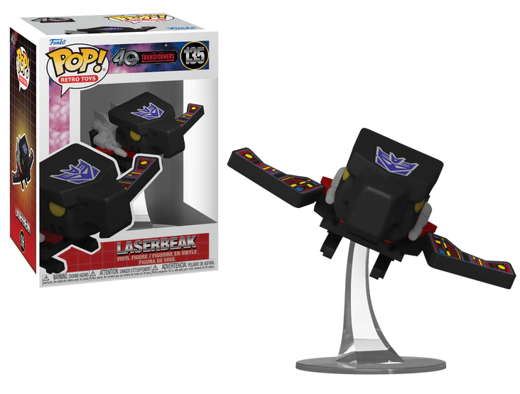 Précommande : TRANSFORMERS G1 - POP Retro Toys N° 135 - Laserbeak avec Chase