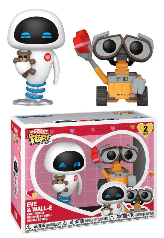 Précommande : VALENTINES - Pocket Pop 2 Pack- Wall-E & Eve